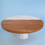 kitchen accessories Marble & Inlay Wood Cake stand
