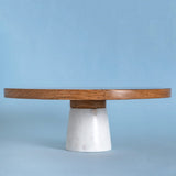 kitchen accessories Marble & Inlay Wood Cake stand