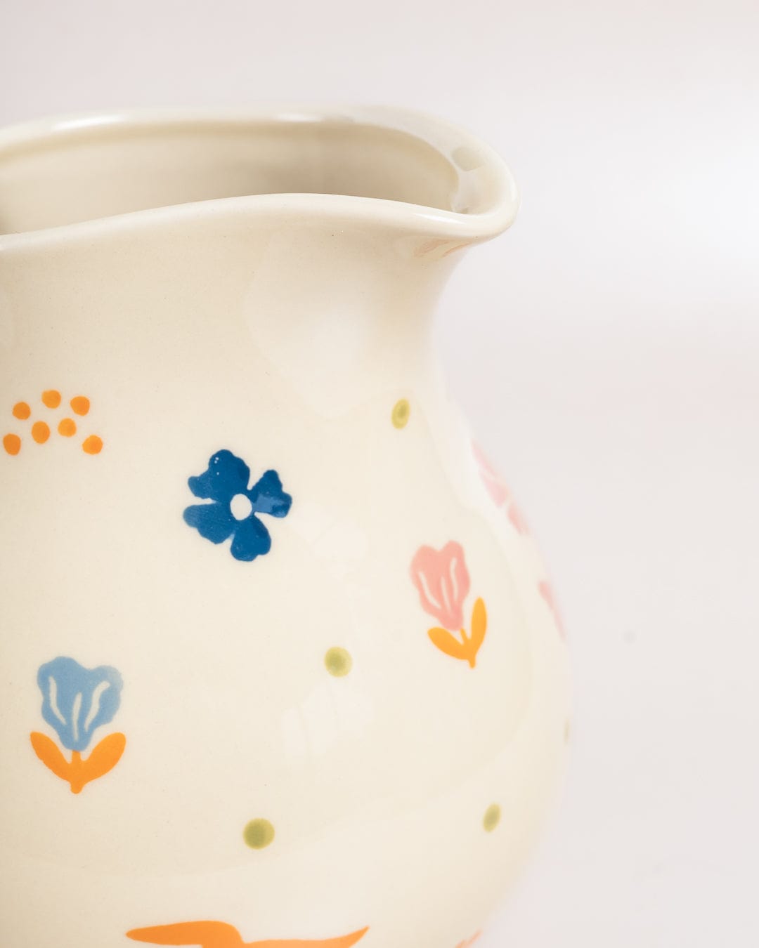 kitchen accessories Oasis Handpainted Ceramic Pitcher