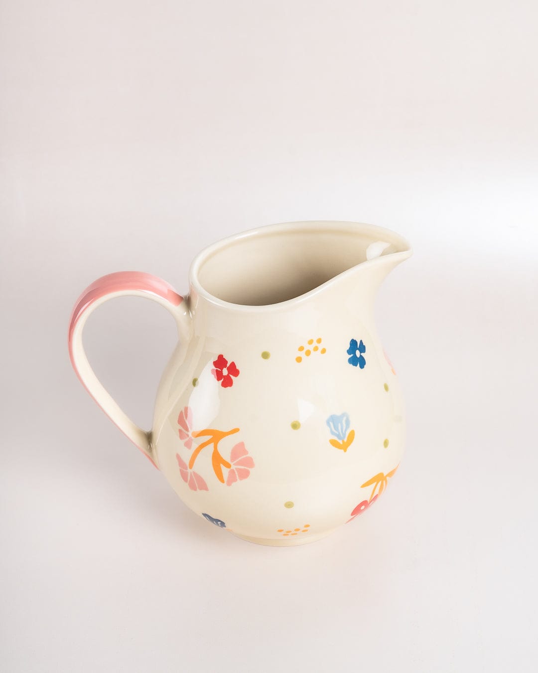 kitchen accessories Oasis Handpainted Ceramic Pitcher