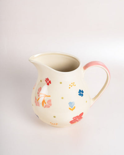 kitchen accessories Oasis Handpainted Ceramic Pitcher