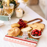 kitchen accessories Pattern Harmony Handpainted Wood Cheese Board