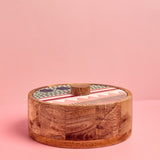 kitchen accessories Pattern Harmony Handpainted Wood Roti Box