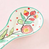 kitchen accessories Poppy Petals Handpainted Spoon Rest