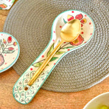 kitchen accessories Poppy Petals Handpainted Spoon Rest