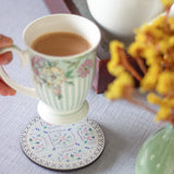 kitchen accessories Tile Garden Wooden Coasters - Set of 4