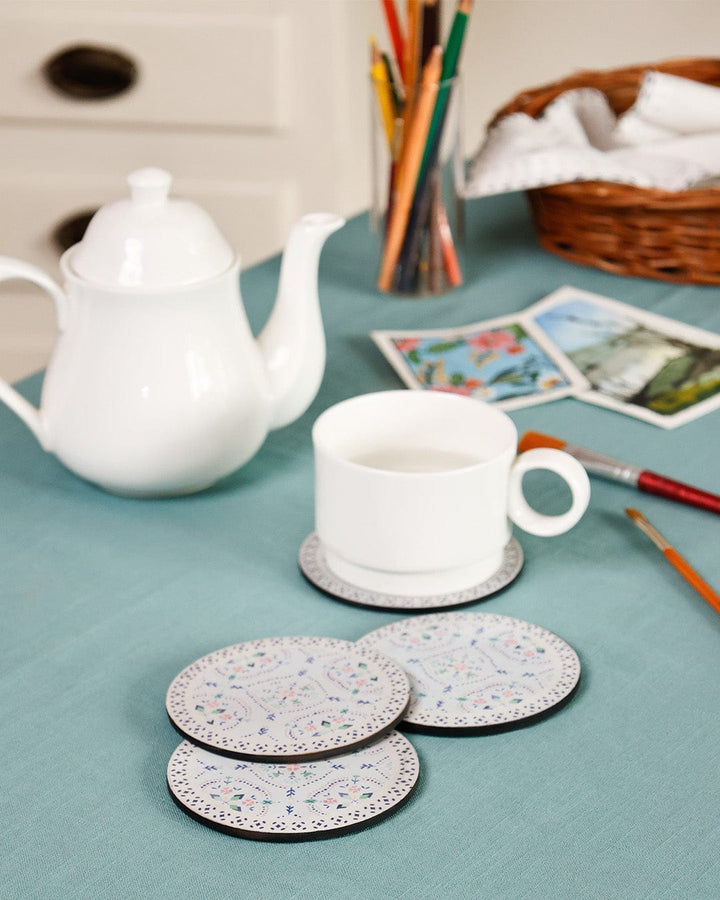 Premier Housewares Set Di 4 Tovagliette In Sughero Con Superficie In PVC Per Tavolo - Eleganti E Facili Da Pulire