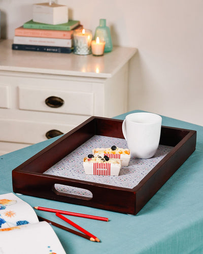  kitchen accessories Tile Garden Wooden Tray - 10X16 Inches - Tile Garden Wooden Tray - 10X16 Inches - The Wishing Chair 