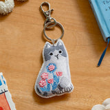Kitkat Hand Embroidered Keychain