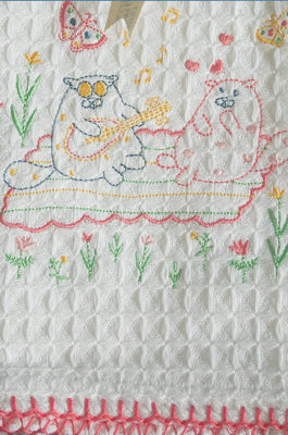 Kitty Party Waffle Hand Towel