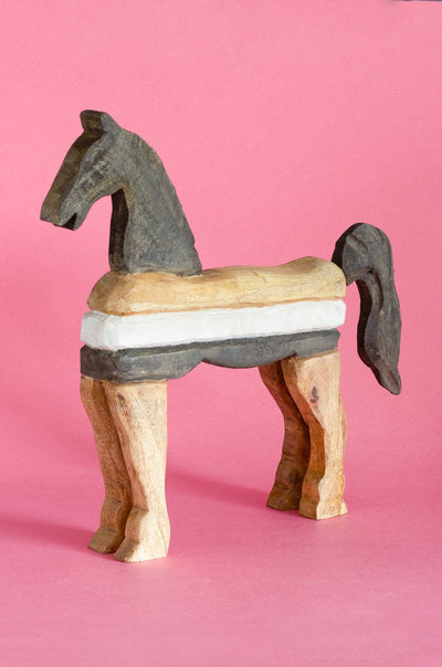 Large Gallop Wooden Decorative Accent