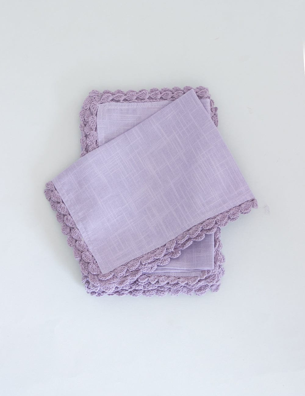 Lavender Fields Hand Crochet Placemats - Set of 6