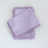 Lavender Fields Hand Crochet Placemats - Set of 6