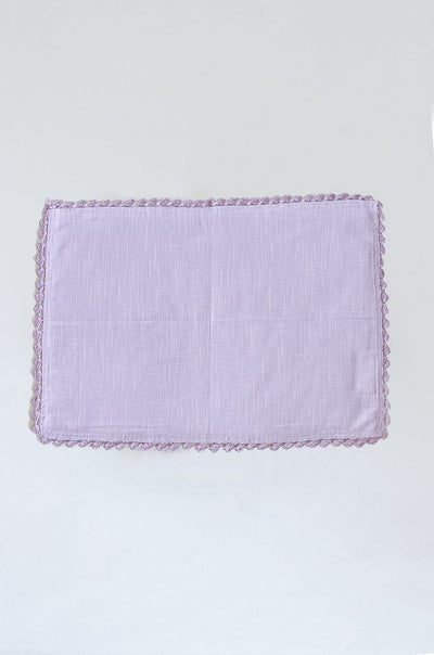 Lavender Fields Hand Crochet Placemats - Set of 6