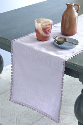 Lavender Fields Hand Crochet Table Runner