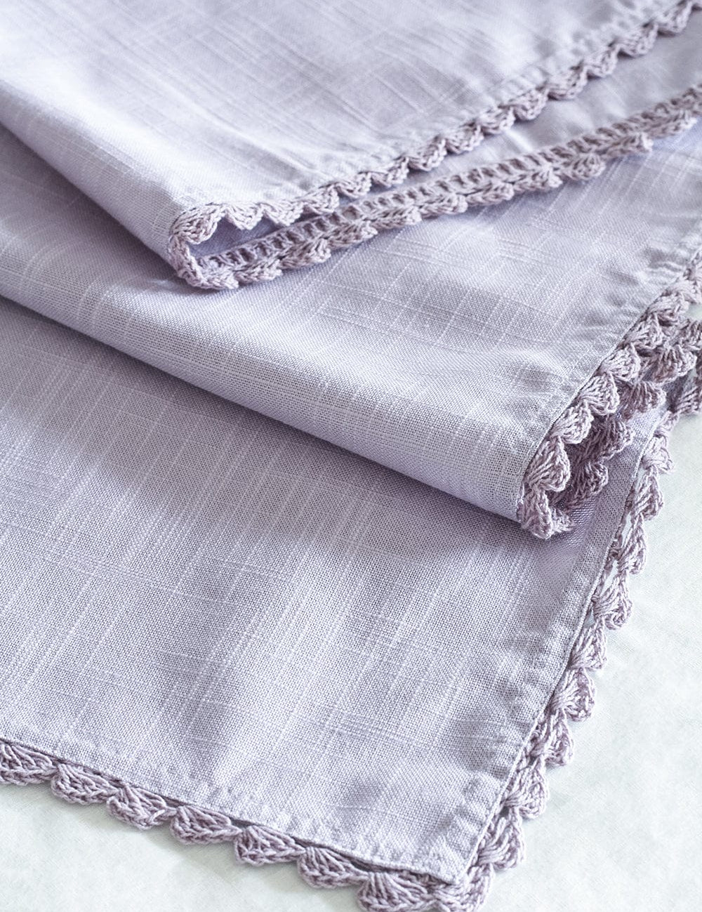 Lavender Fields Hand Crochet Table Runner