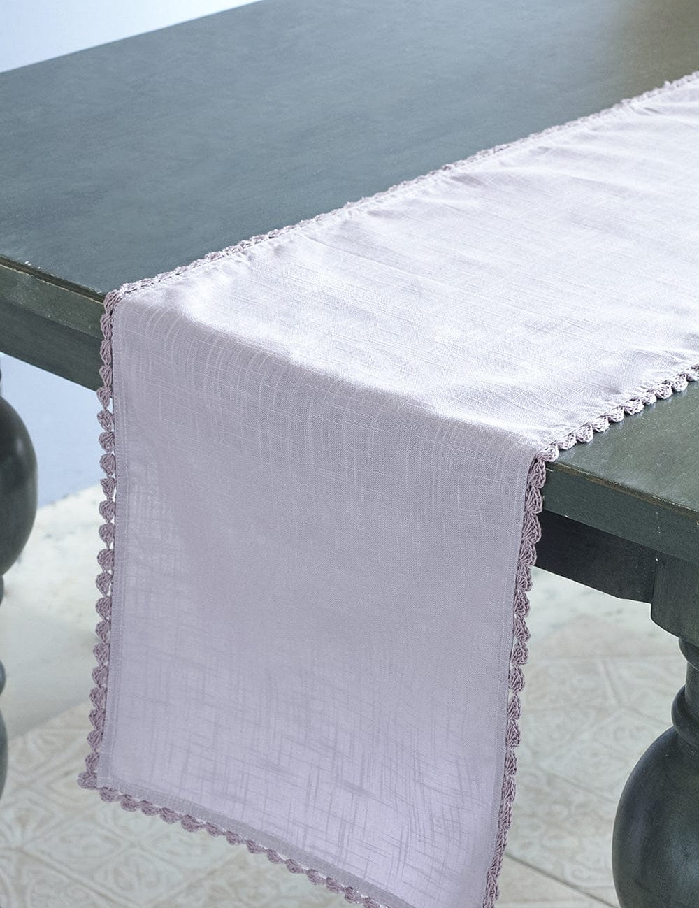 Lavender Fields Hand Crochet Table Runner