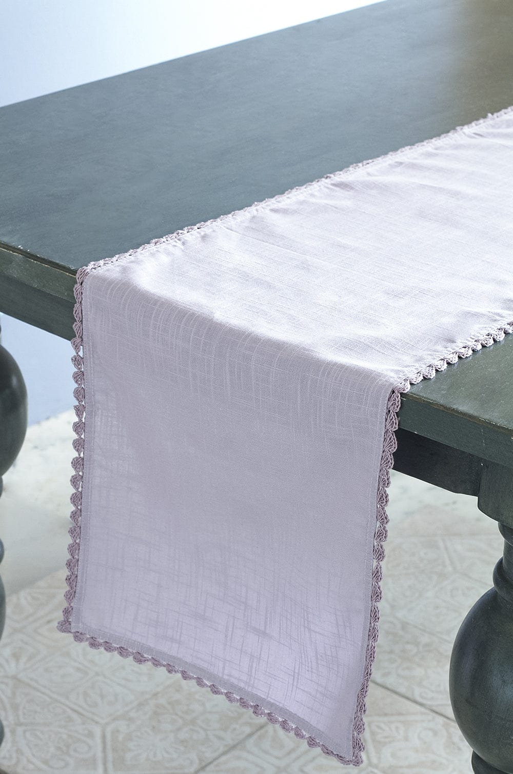 Lavender Fields Hand Crochet Table Runner