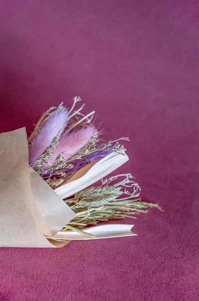 Lavenderia Natural Dried Flowers Bouquet - 20cm