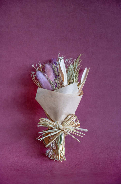 Lavenderia Natural Dried Flowers Bouquet - 30cm