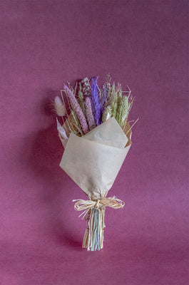 Lavenderia Natural Dried Flowers Bouquet - 30cm