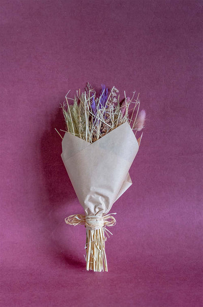 Lavenderia Natural Dried Flowers Bouquet - 30cm