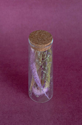 Lavenderia Natural Dried Flowers in Glass Tube with Cork Lid