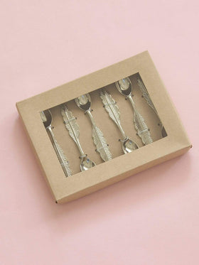 Leaf Dessert Spoons - Set of 6