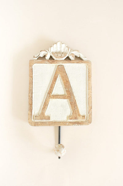Letter Wall Hook / ADescription: L x W x H - 14 x 1.8 x25 Cm
Material: Wood
ABOUT: We found a great way to personalize wall hooks by giving each of them a single alphabet to have and hoLetter Wall Hook /