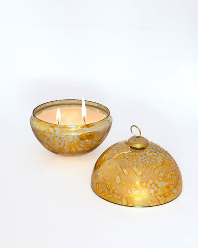 Lighting Ember Ornament Soy Wax Glass Candle with Lid