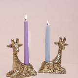 Lighting Giraffe Metal Candle Holders - Set of 2