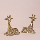 Lighting Giraffe Metal Candle Holders - Set of 2