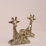 Lighting Giraffe Metal Candle Holders - Set of 2