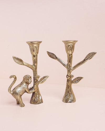 Lighting Monkey Metal Candle Holders - Set of 2