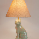 Lighting So Fierce Panther Lamp - Green With Pink Dots