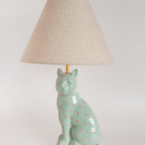 Lighting So Fierce Panther Lamp - Green With Pink Dots