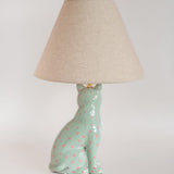 Lighting So Fierce Panther Lamp - Green With Pink Dots