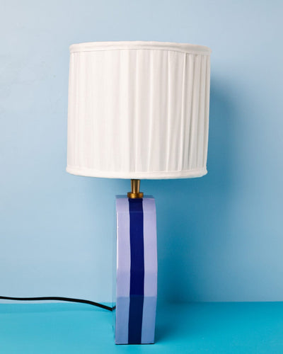 Lighting Stripes Delight Wooden Table Lamp