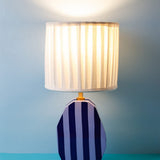 Lighting Stripes Delight Wooden Table Lamp