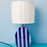 Lighting Stripes Delight Wooden Table Lamp