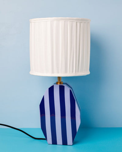 Lighting Stripes Delight Wooden Table Lamp