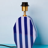 Lighting Stripes Delight Wooden Table Lamp