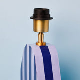 Lighting Stripes Delight Wooden Table Lamp