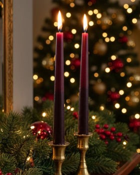 Lighting Tapered Vanilla Candles - Set of 4