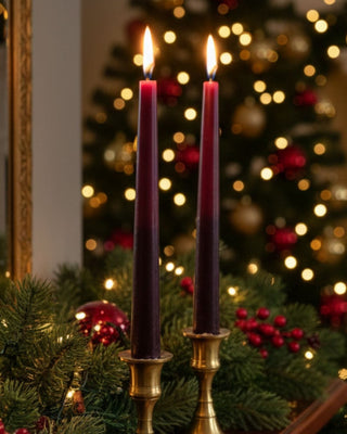 Lighting Tapered Vanilla Candles - Set of 4