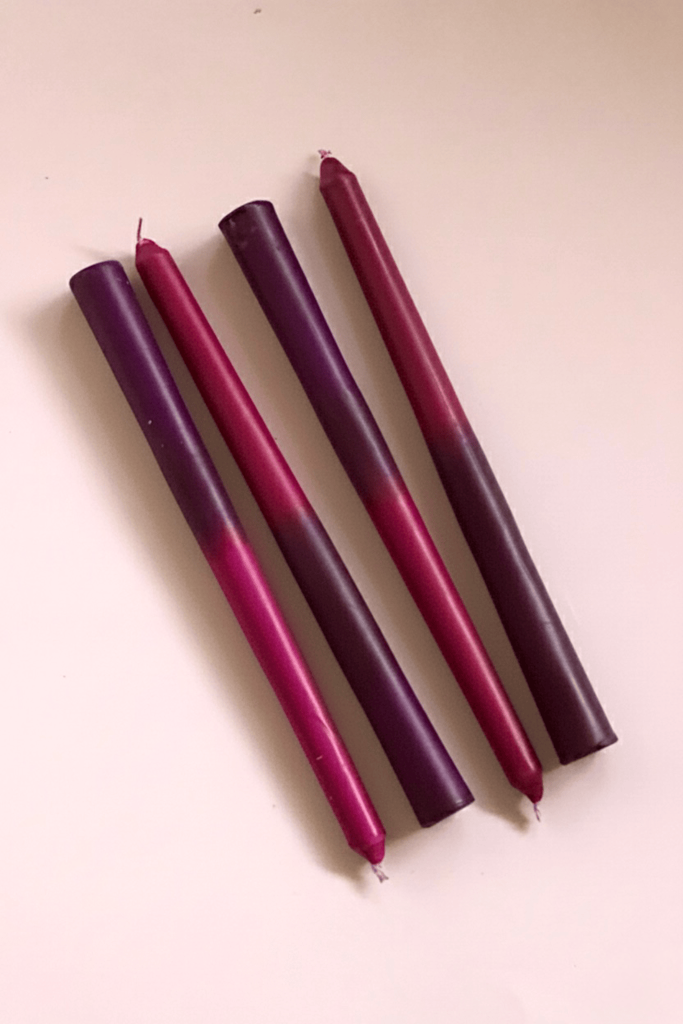Lighting Tapered Vanilla Candles - Set of 4