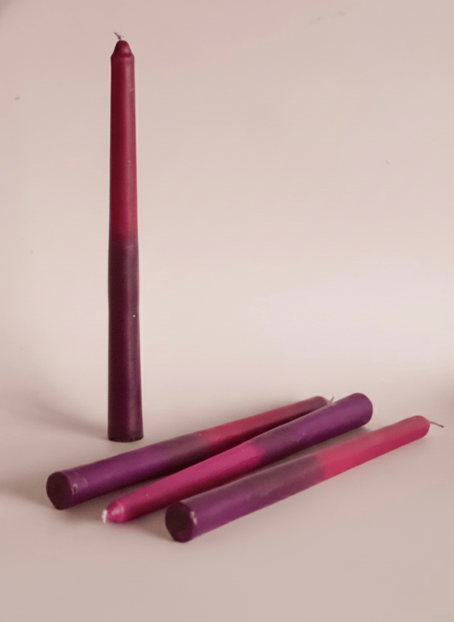 Lighting Tapered Vanilla Candles - Set of 4