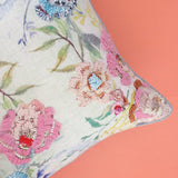 Lila Embroidered Cushion Cover