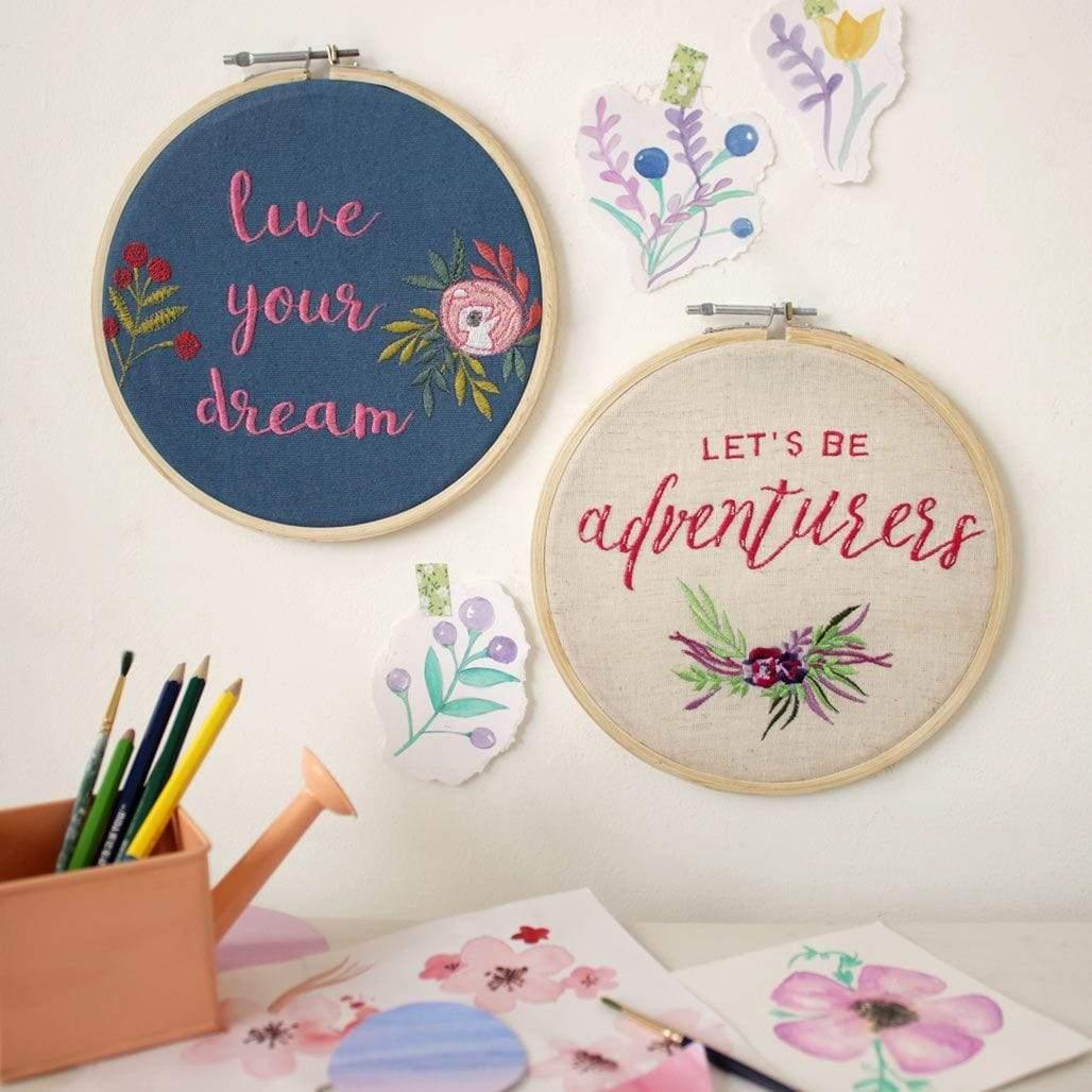 Live Your Dream Wall Hoops