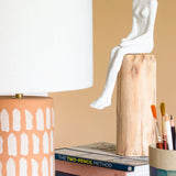 Lost in Thought Lady Wooden Decorative Accent